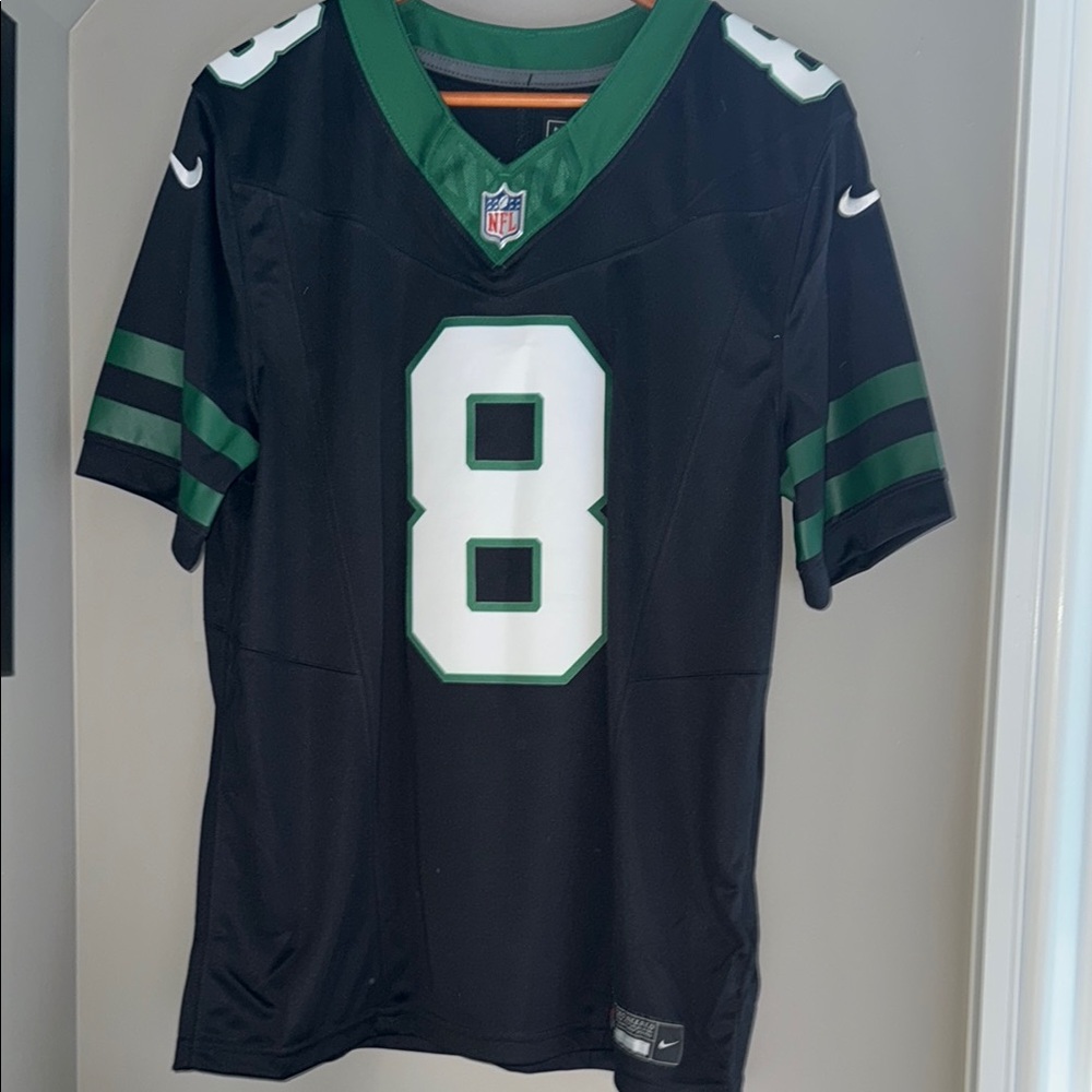 (NEW) Nike New York Jets Vapor F.U.S.E. Black Jersey - Rodgers